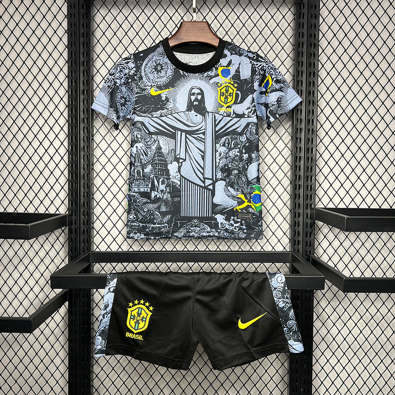 25/26 Brazil 'The Redeemer' Premium Kids Jersey
